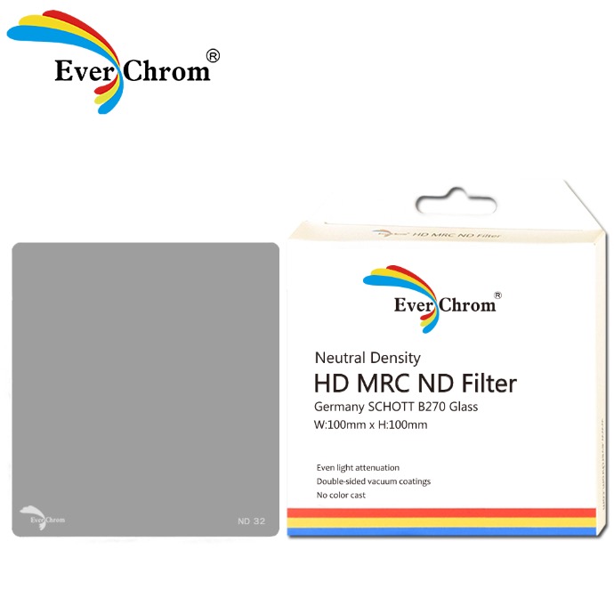 EverChrom ND32 方形專用減光鏡100x100mm