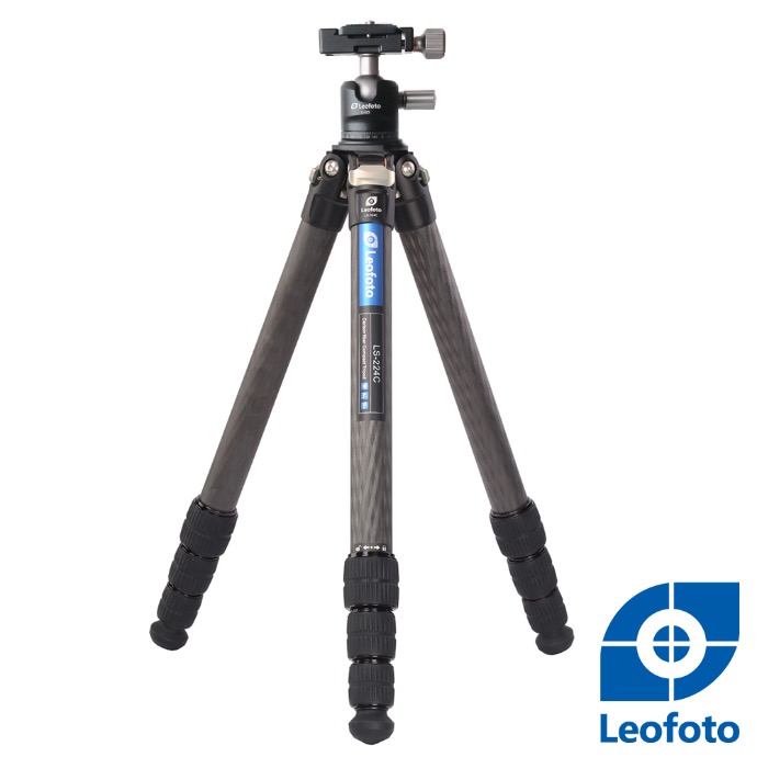 Leofoto 碳纖維三腳架(含中柱雲台)LS224C+LH25