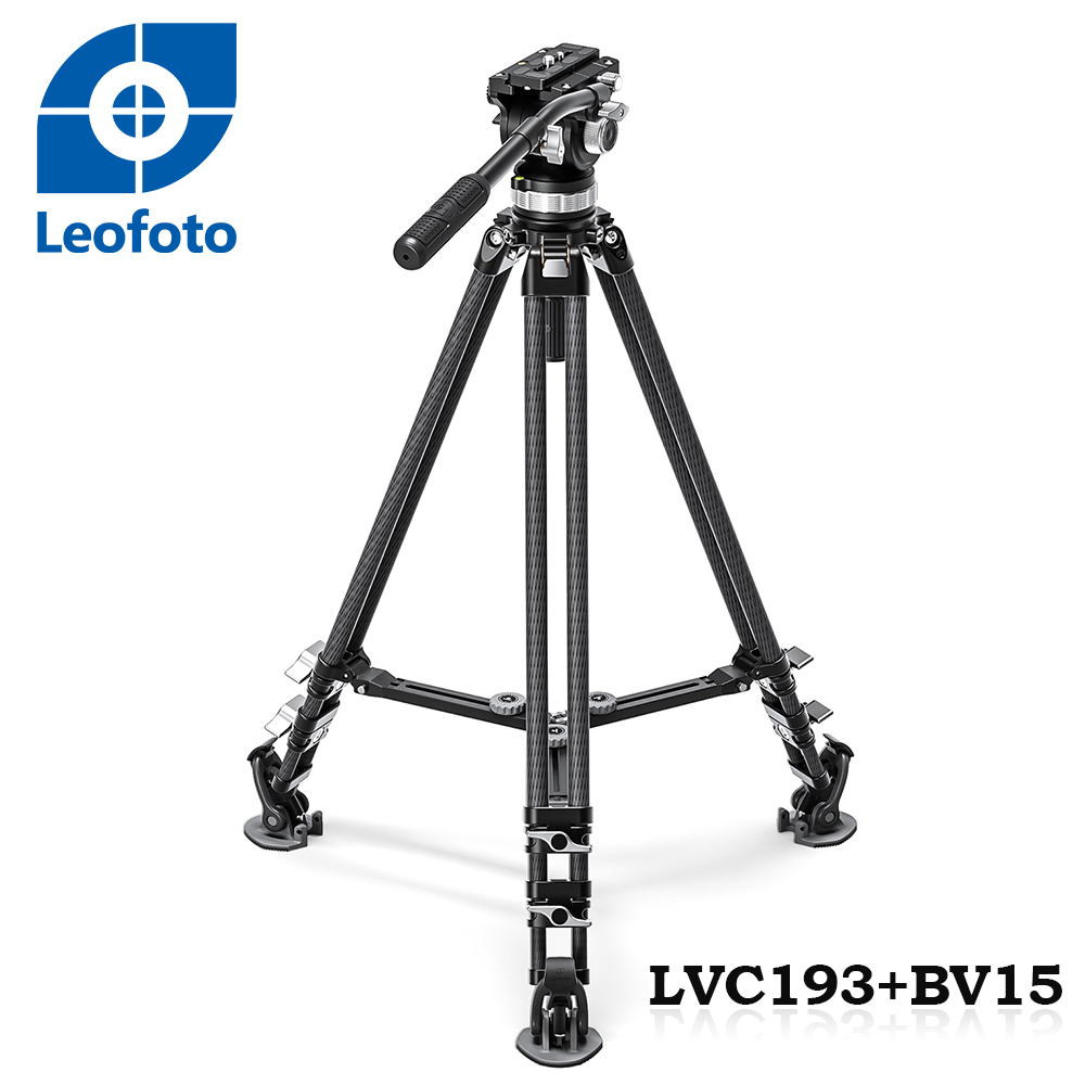Leofoto徠圖 LVC193C+BV15碳纖維3節三腳架含油壓雲台