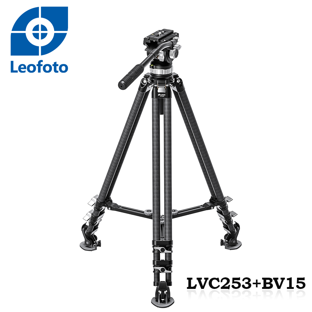 Leofoto徠圖 LVC253C+BV15碳纖維3節三腳架含油壓雲台Leofoto徠圖 LVC253C+BV15碳纖維3節三腳架含油壓雲台