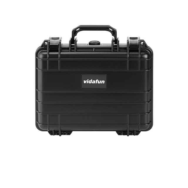 Vidafun V12 防水氣密抗撞提把收納工具箱 (黑)