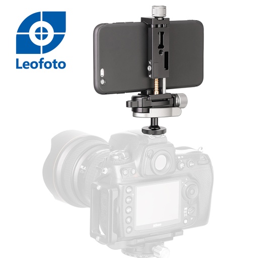 Leofoto 徠圖 FA-01+MBC-18+PC-90II單眼相機熱靴連接手機套組